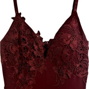 Windsor - Burgundy Lace jumpsuit